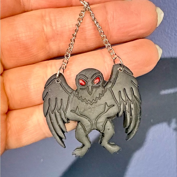 Mothman Earrings - Picture 3 of 4